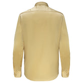 Barocco Luxe Satin Stretch Shirt CHAMPAGNE